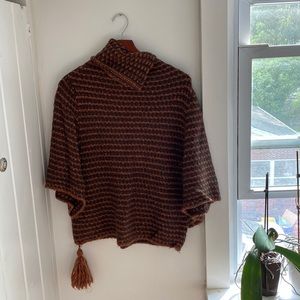 Anthropologie Fall Poncho One Size